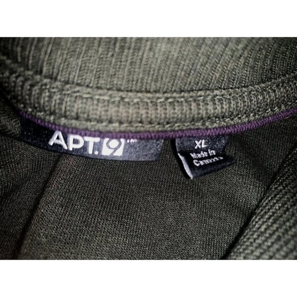 Apt 9 Mens 1/4 Zip Polo Sweater Size XL Long Sleeve Black - Picture 8 of 11